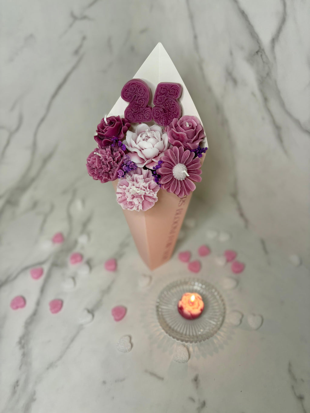 Kleiner Kerzenstrauß