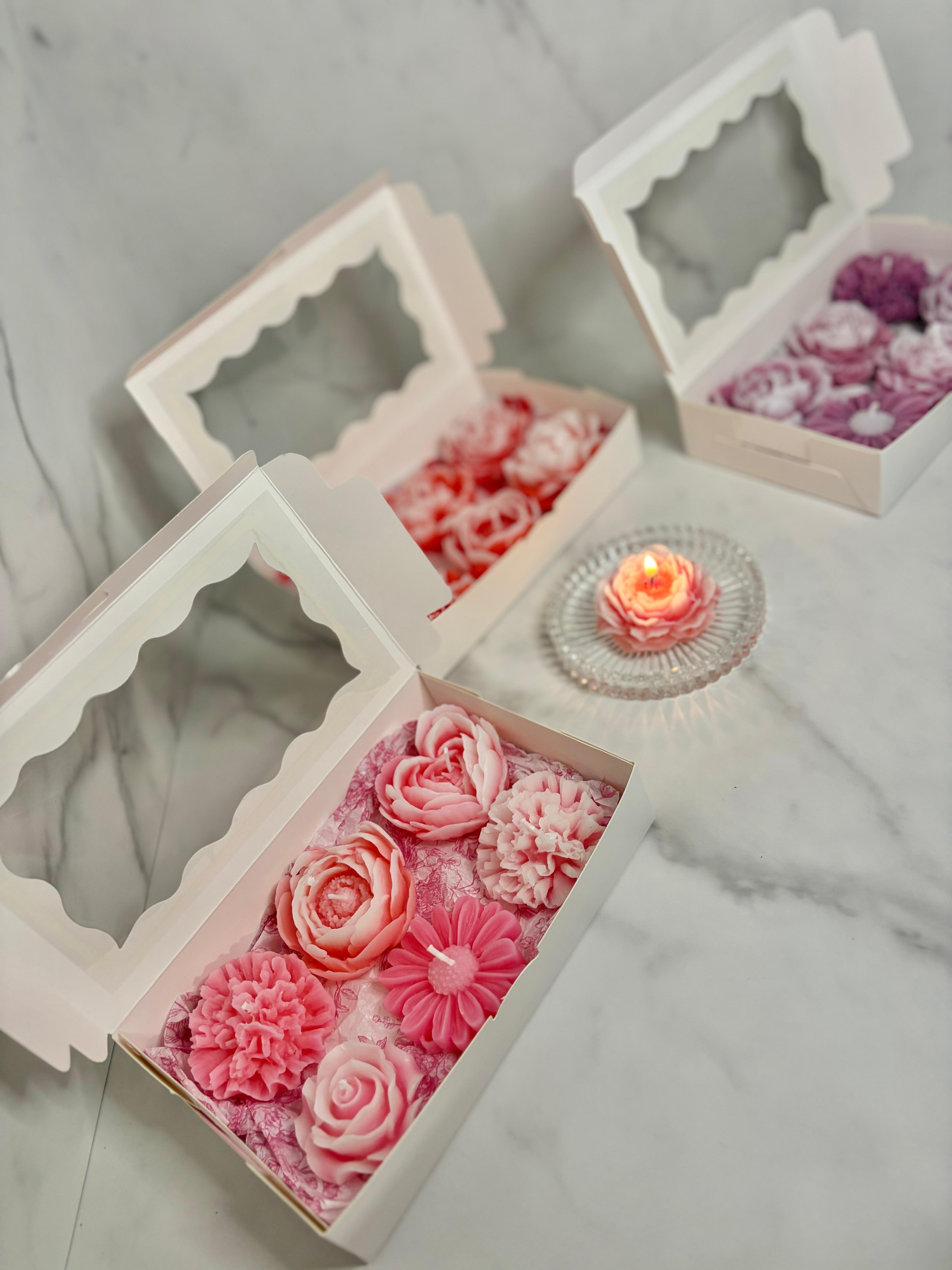 6 Einzelne Blumenkerzen