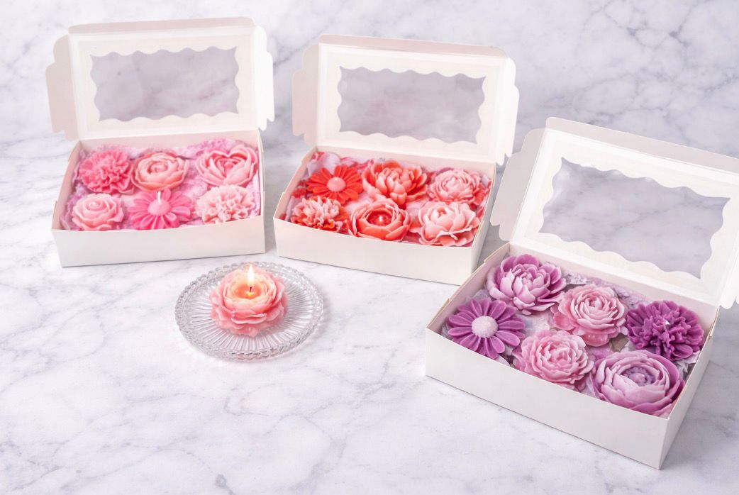 6 Einzelne Blumenkerzen