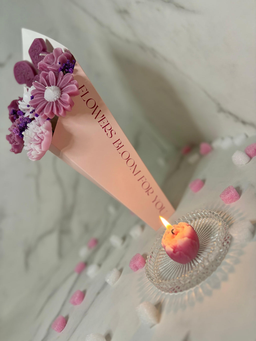 Kleiner Kerzenstrauß