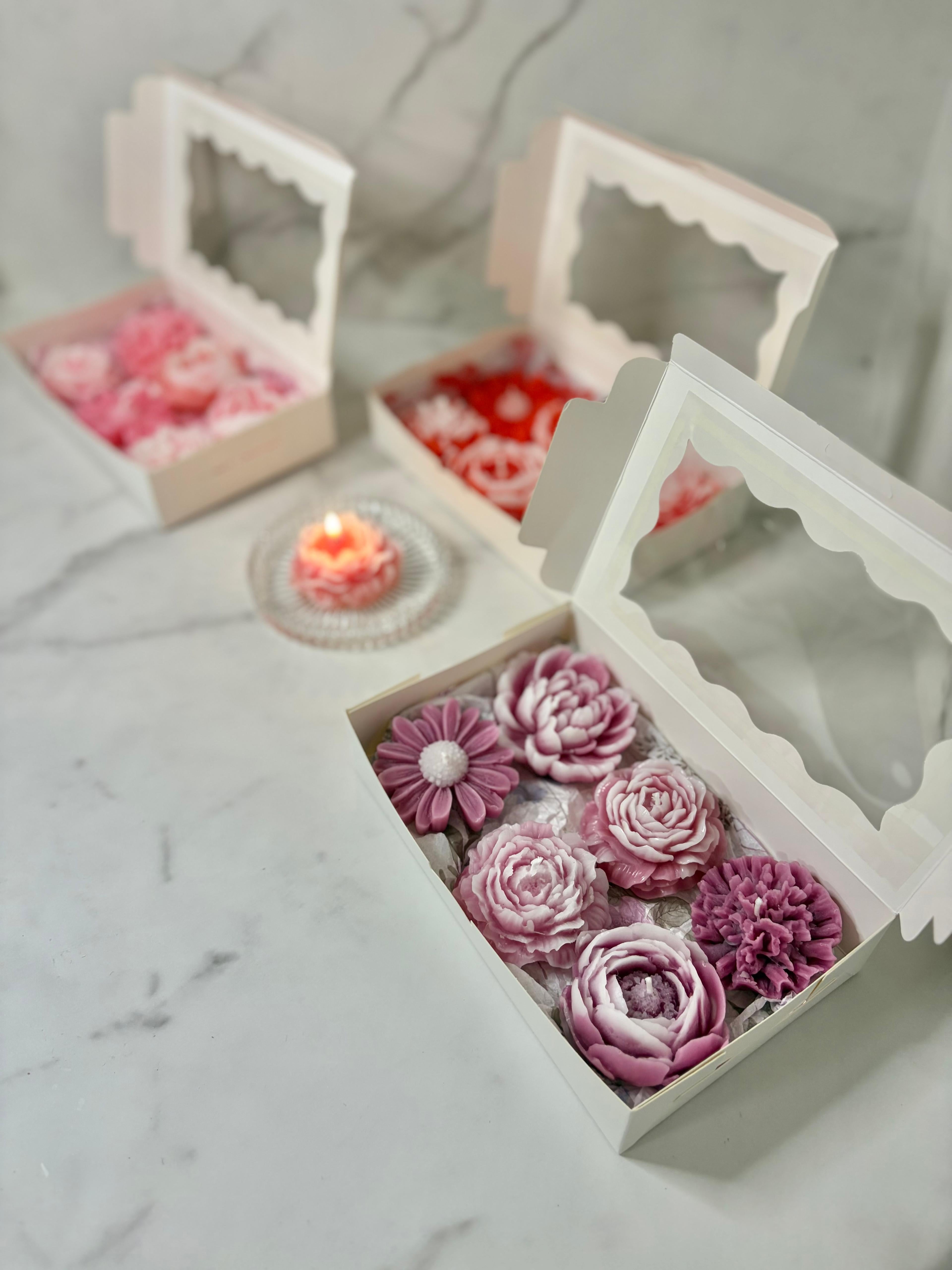 6 Einzelne Blumenkerzen