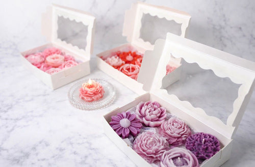 6 Einzelne Blumenkerzen